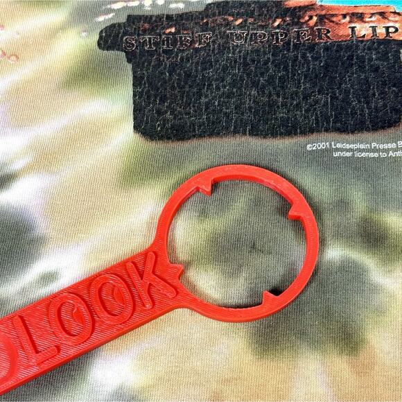 2001 AC/DC Stiff Upper Lip Tour Concert Band T Shirt Double Sided Tie Dye Mens L - Picture 6 of 15